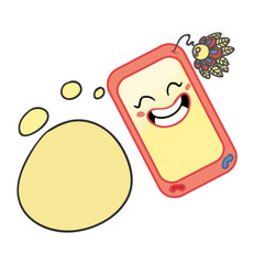 phone character cartoon illustration