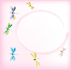 Dragonflies background