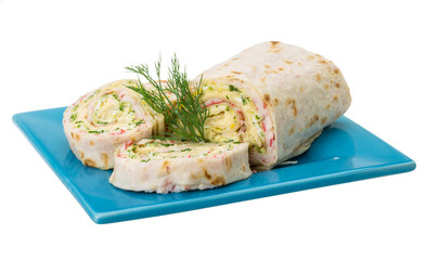 Crab meat roll