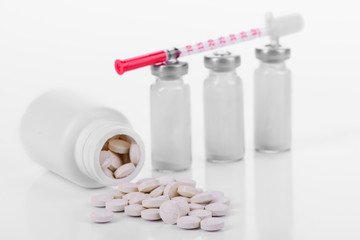 pharmacology tablets vials syringes