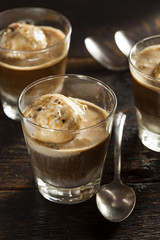 Homemade Affogato with Ice Cream