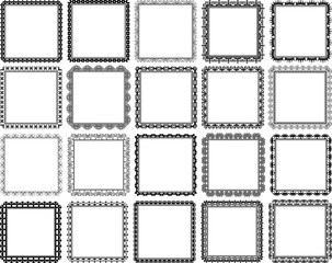 set of square frames