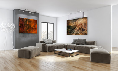 Interno con aria condizionata