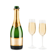 bottle of champagne - 63037393