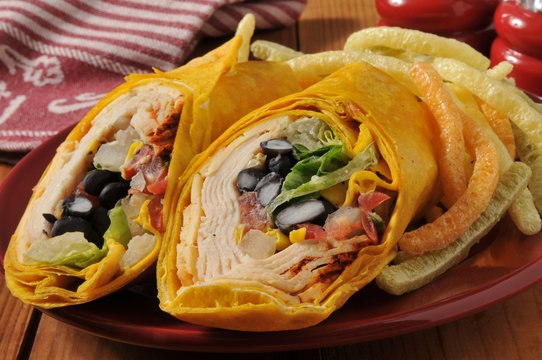 Chipotle Chicken Wrap Sandwich