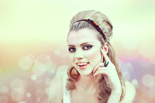 Vintage girl portrait