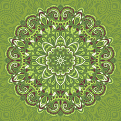 Flower Mandala. Abstract element for design