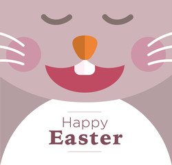 Easter rabbit laughing