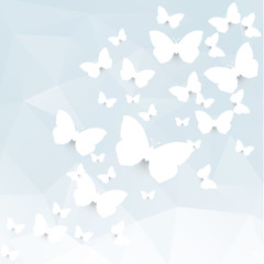 Fototapeta na wymiar Paper butterflies