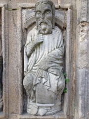 Statue d'apôtre à Saint-Jacques-de-Compostelle