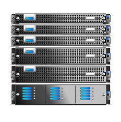 Rack, of Servers isolated