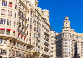 Valencia plaza del Ayuntamiento city town hall square Spain