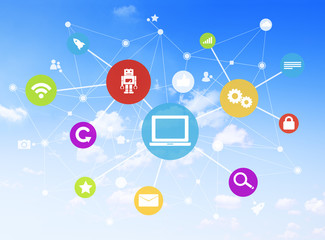 Colorful Social Media Icons