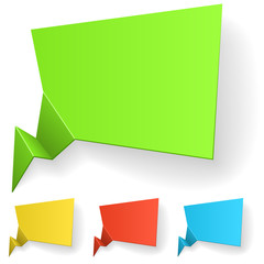 Blank color label vector template