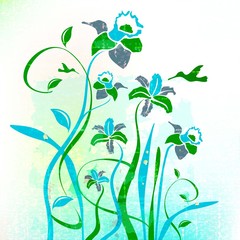 flowers and birds