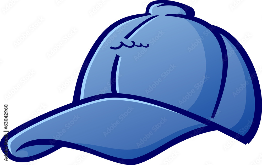 Wall mural Baseball Cap Cartoon Hat Vector Illustration