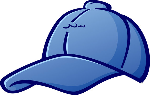 Cartoon Baseball Cap Front View - Illustration with cartoon baseball