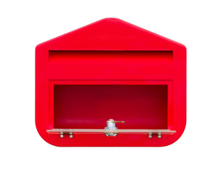 mailbox at home on white background