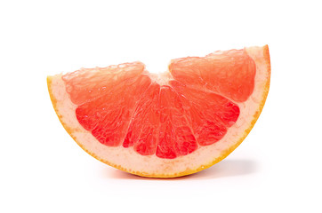 Fototapeta na wymiar Bright grapefruit isolated on white background