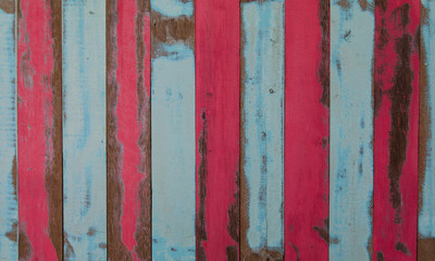 wooden planks texture with cracked color paint for background