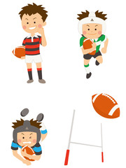 ラグビー　男性