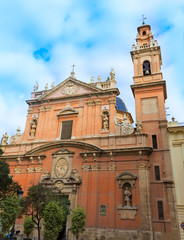 Valencia Santo Tomas church plaza san Vicente Ferrer Spain