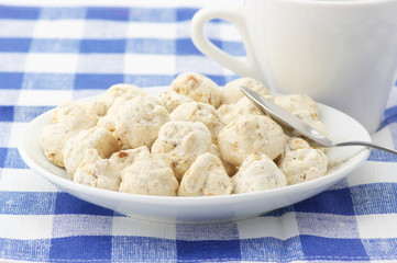 Almond cookies and cup