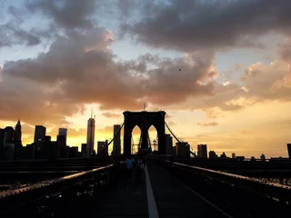 Zelfklevend Fotobehang Brooklyn Sunset © mansing
