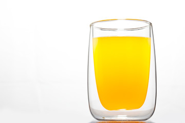 glass with orange drink