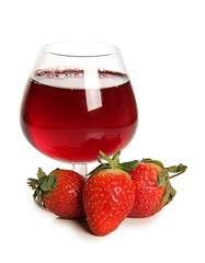 Strawberries water