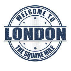 Fototapeta premium Welcome to London stamp