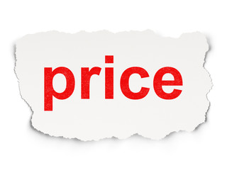 Marketing concept: Price on Paper background