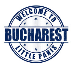 Welcome to Bucharest stamp