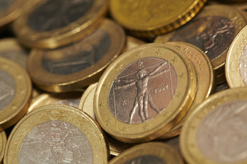 coins and credit cards