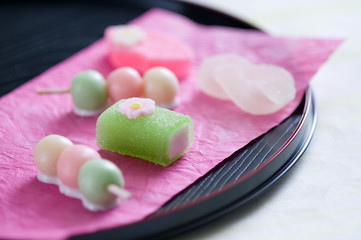 春の和菓子　干菓子
