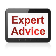 Law concept: Expert Advice on tablet pc computer