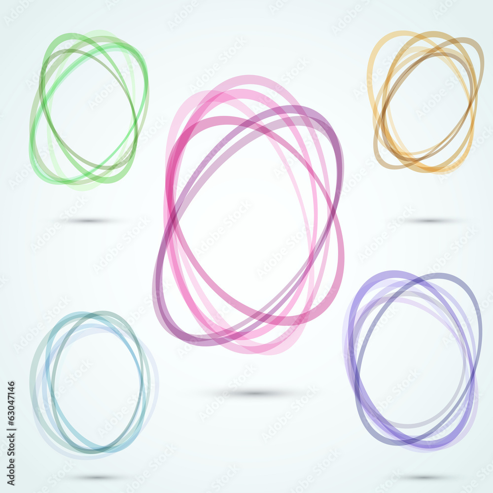 Canvas Prints modern transparent vortex design elements