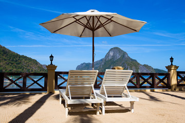 Tropical beach in El Nido, Philippines