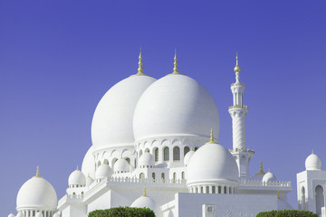 Fototapeta na wymiar Piękne Sheikh Zayed Meczet w Abu Dhabi, Zjednoczone Emiraty Arabskie