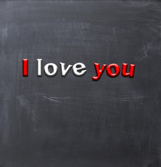 Obraz premium I love you magnetic letters board