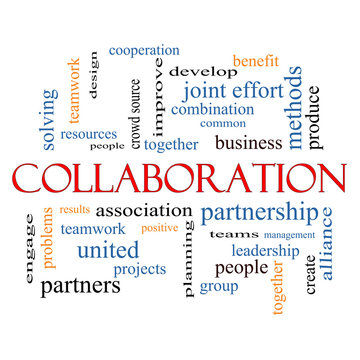 Collaboration Word Cloud Concept