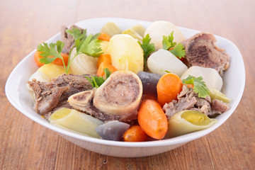 beef stew and vegetables