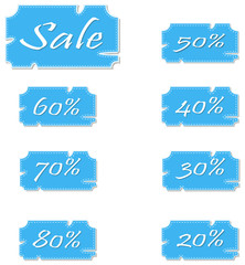 Sale. Price labels