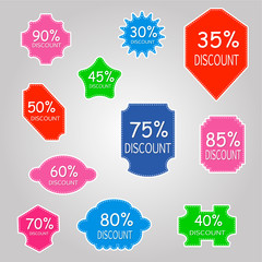 Discount labels