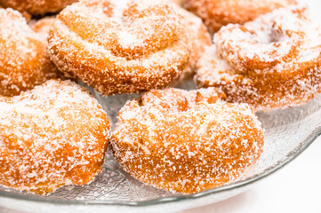 closeup of rosquillas, typical spanish donuts
