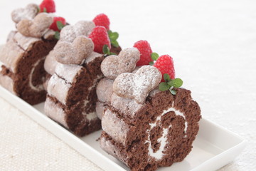 ココアのロールケーキ