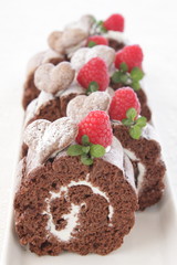 ココアのロールケーキ