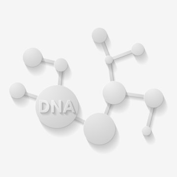 molecular structure in 3D style