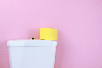 White toilet bowl in  bathroom