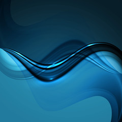 abstract blue colorful business technology stylish wave vector b